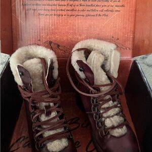 Freebird Burgundy Leather Winter Boots